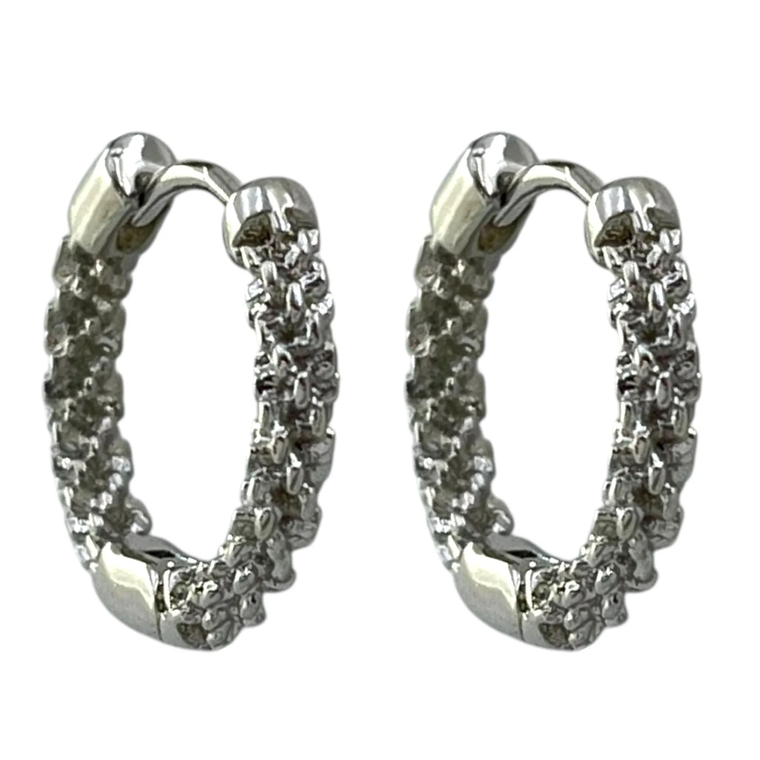 گوشواره زنانه حلقه ای طرح جواهر ژوپینگ