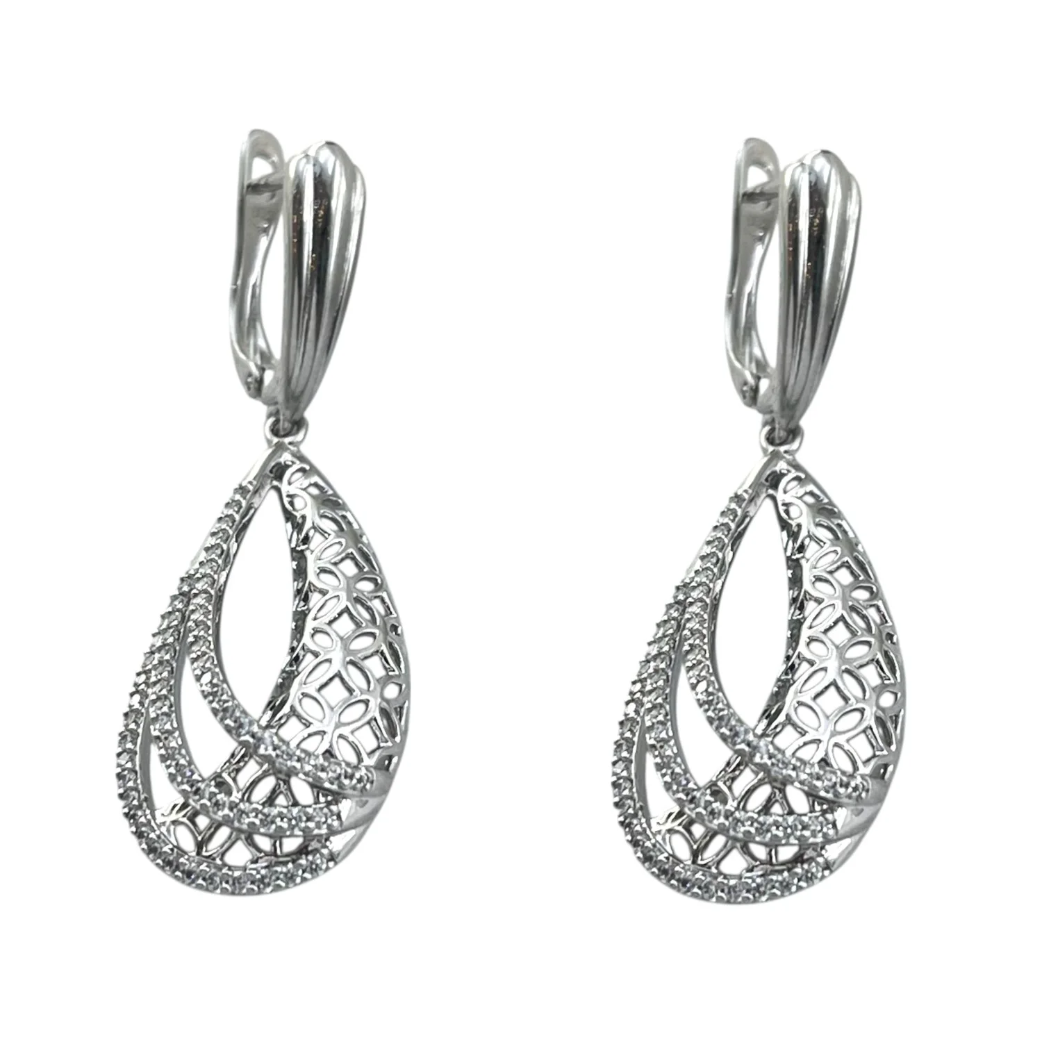 گوشواره زنانه طرح جواهر ژوپینگ