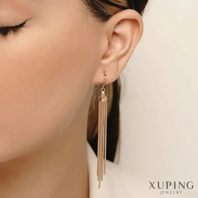 گوشواره آبشاری زنانه طرح 5 لاین برند ژوپینگ